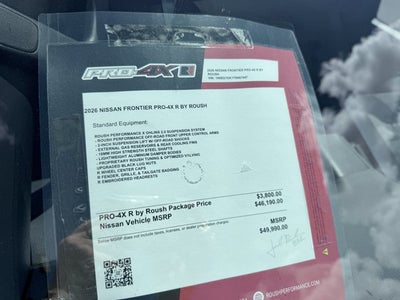 2026 Nissan Frontier PRO-4X w/R Package